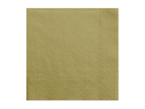 Picture of PAPER NAPKINS 3 LAYER GOLD 33x33CM - 20 PACK